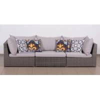 Модульный диван ИБИЦА жгут 7412 ТЕРРАСА Люкс с подушками ткань 13806