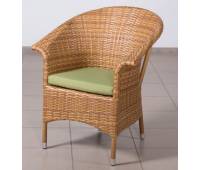 Плетеное кресло РИО жгут 31476-15 ТЕРРАСА Люкс с подушкой ткань 14805