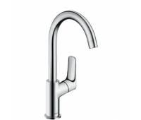 Смеситель для раковины Hansgrohe 71130000 Logis, поворотный излив 120°, с донным клапаном