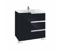 Тумба под раковину с 3 ящиками Roca Victoria Nord Black Edition 60, черный