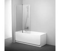 Шторка для ванны CVS2-100 левая сатин+стекло Transparent
