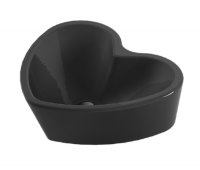 Раковина накладная Sanita Luxe Love Is, черный