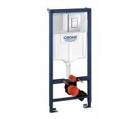Инсталляция для унитаза Grohe 38772001 Rapid SL 3 в 1 в сборе, кнопка смыва Skate Cosmopoliten