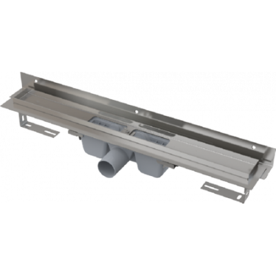 Водоотводящий желоб для перфорированной решетки с регулируемым краем к стене Alca Plast APZ4-950 Flexible