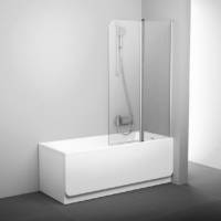 Шторка для ванны CVS2-100 правая блестящий+стекло Transparent