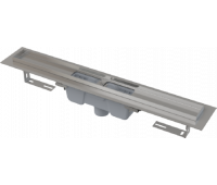 APZ1001-750 Водоотводящий желоб с порогами для перфорированной решетки, с вертикальным стоком (сталь)