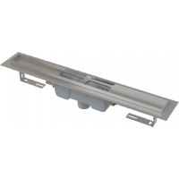 APZ1001-750 Водоотводящий желоб с порогами для перфорированной решетки, с вертикальным стоком (сталь)