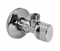 Угловой кран для бытового водоснабжения - латунь хромированная, 1/2" х 1/2" (комплект из 2 шт.)