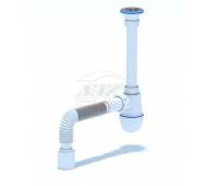 Сифон Анипласт C1010 1 1/4 * 40 с гибкой трубой 40*50
