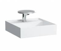 K BY LAUFEN Мини-раковина со специальным скрытым сливом (460x460 мм), одно отв. для смесителя, цвет белый