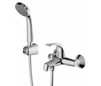 Смеситель для ванны и душа с коротким изливом и душевой лейкой Bravat Fit