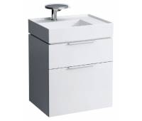 Тумба под раковину Laufen Kartell 60 см, 2 ящика, матовый серый