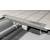 APZ1101-650 Водоотводящий желоб с порогами для перфорированной решетки, с вертикальным стоком (сталь)