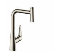 Смеситель для кухни Hansgrohe 72821800 Talis Select S с выдвижным изливом, под сталь