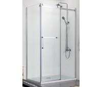 Душевое ограждение без поддона Azario AZ-NKF1131 R 80*120, профиль серебро, покрытие Easy clean, правый