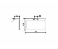 Полотенцедержатель Fixsen Square FX-93101, 40 см