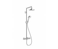 Душевая система со смесителем термостат Hansgrohe 27253400 HG Croma Select S 180 Showerpipe