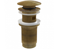 Водослив для умывальника click/clack 5/4" Alca Plast A392-ANTIC, бронза