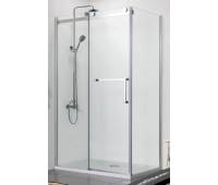 Душевое ограждение без поддона Azario AZ-NKF1131 L 80*120, профиль серебро, покрытие Easy clean, левый