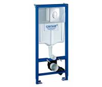 Инсталляция для унитаза Grohe 38721001 Rapid SL 3 в 1 в сборе, кнопка смыва Skate Air